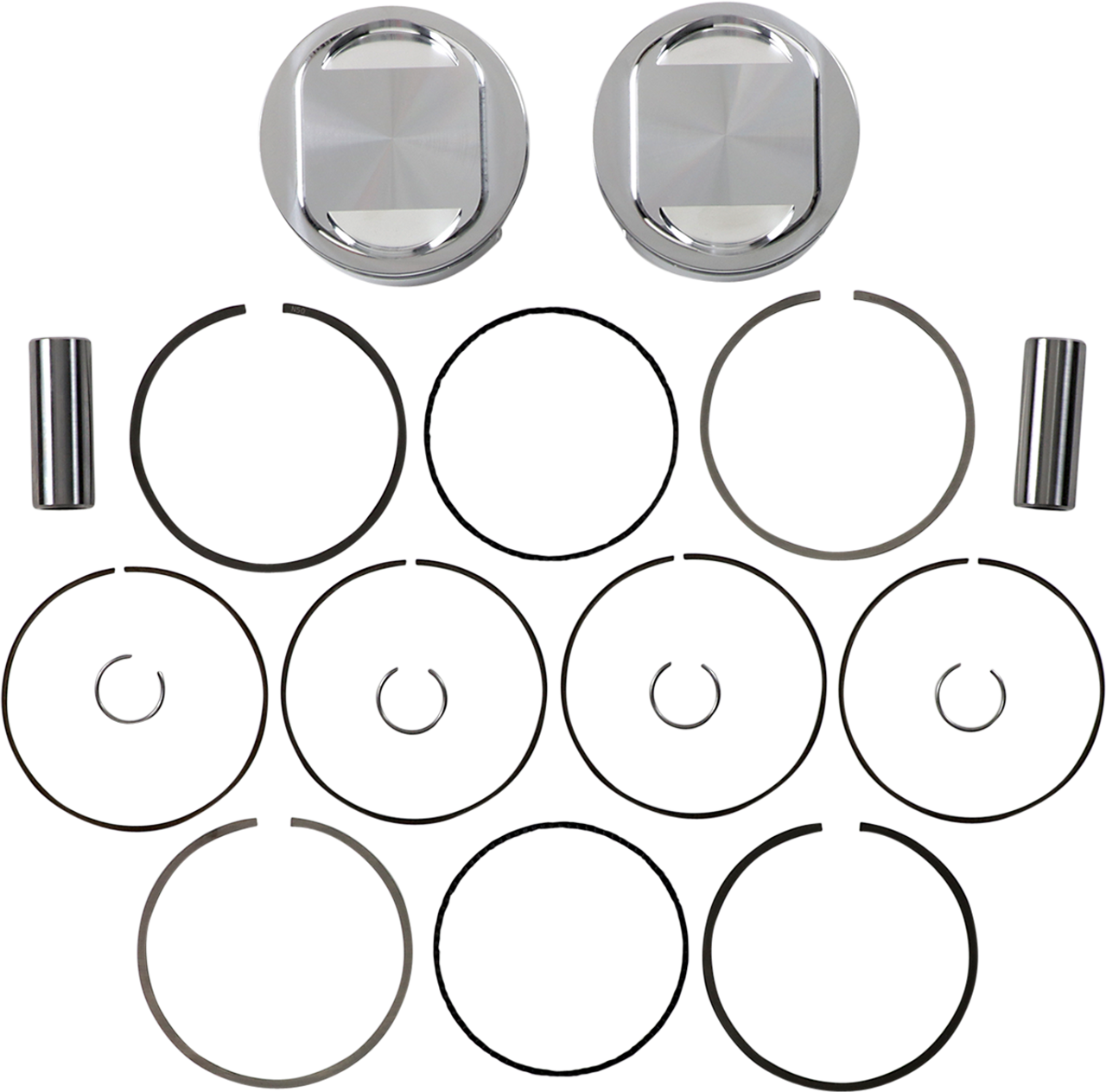 JE PISTONS Piston Kit - 107" - Twin Cam 317212
