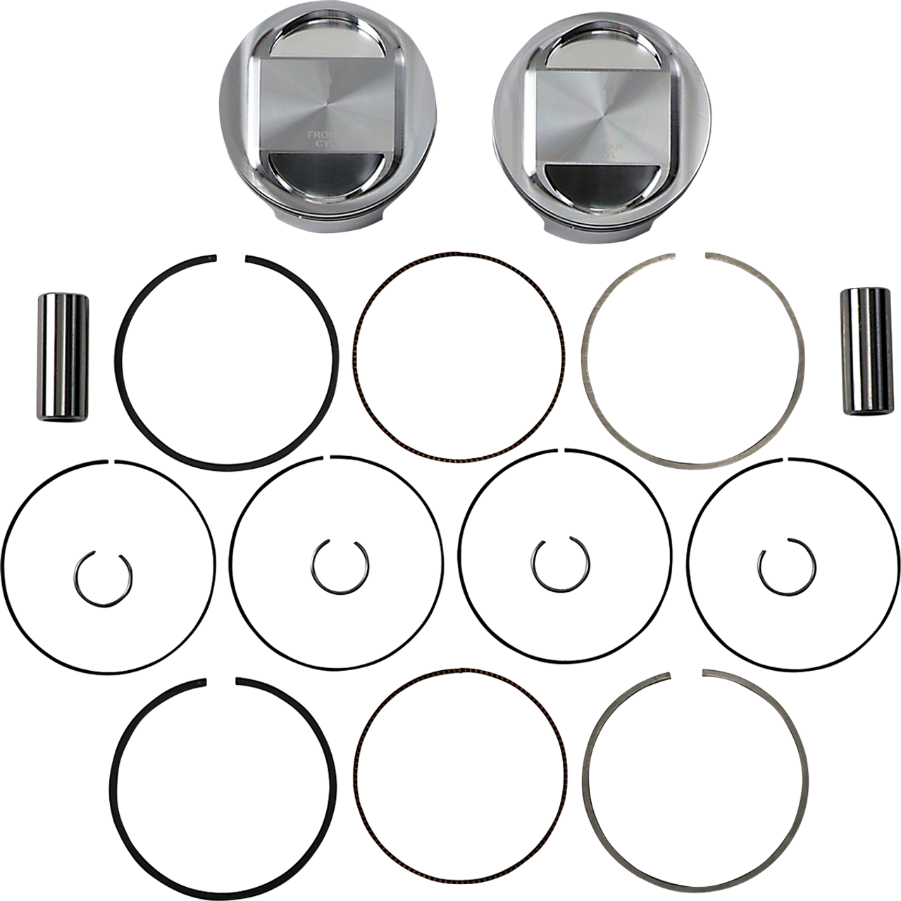 JE PISTONS Piston Kit - 95" - Twin Cam 324716