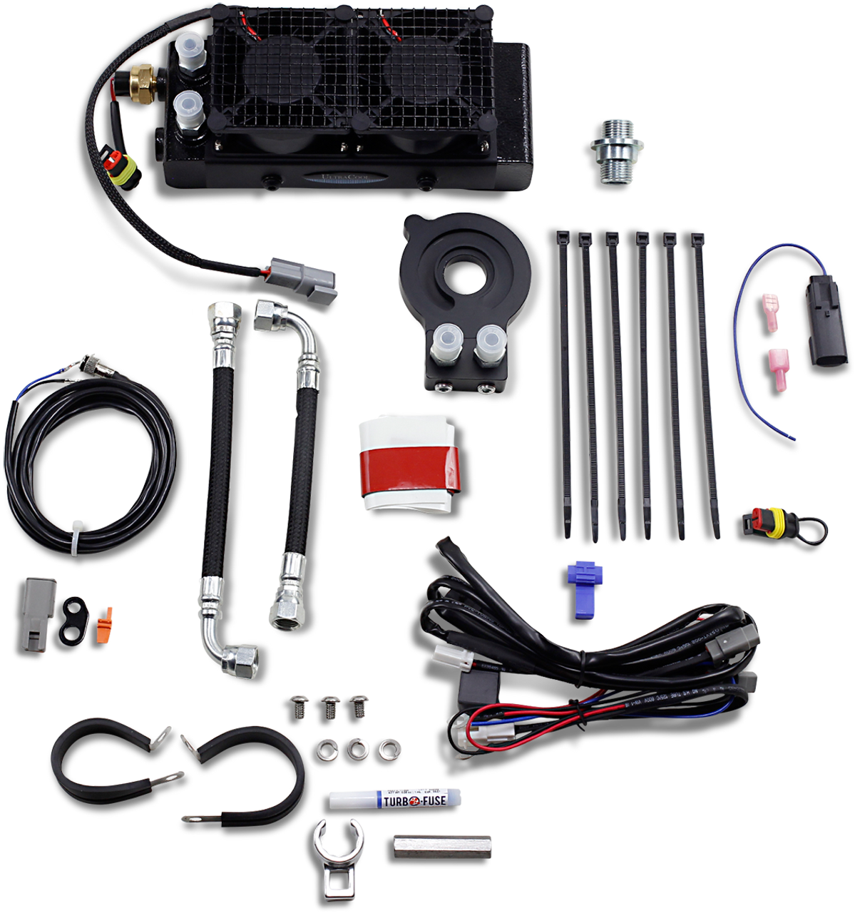 ULTRACOOL Oil Cooler Kit - Black SMT8-3