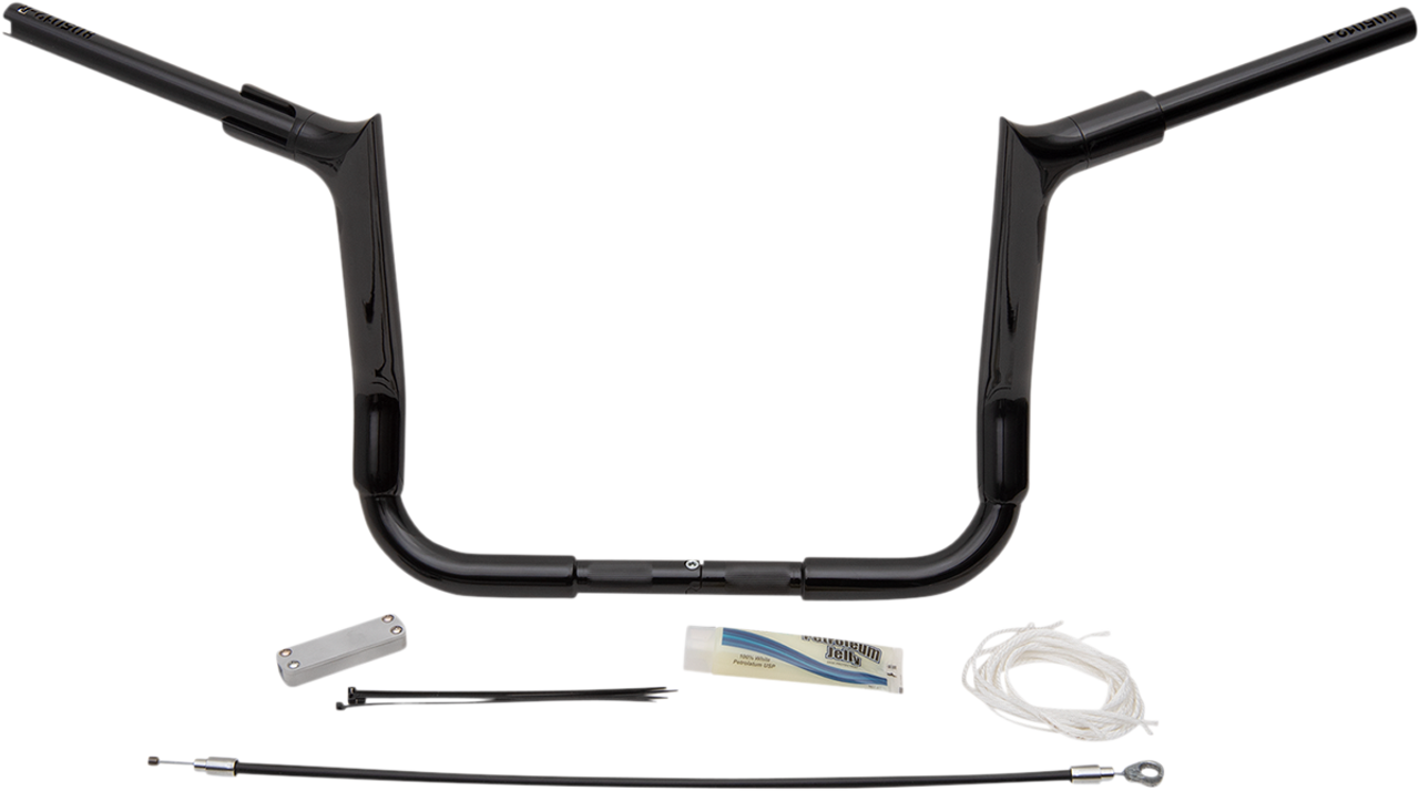 Fat Baggers Inc. 12" Pointed Top Handlebar Kit for 2008-2013 Harley-Davidson Road Glide FLTR Models 809112-B
