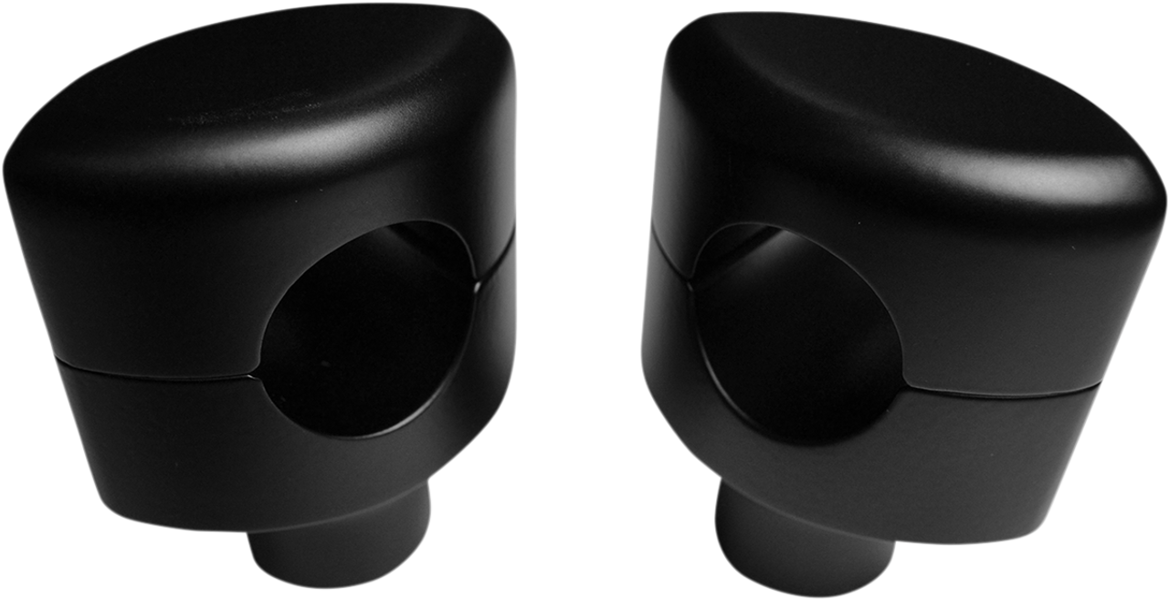 LA CHOPPERS Risers - Hefty Smooth - 1-1/2" - Flat Black LA-7406-01M