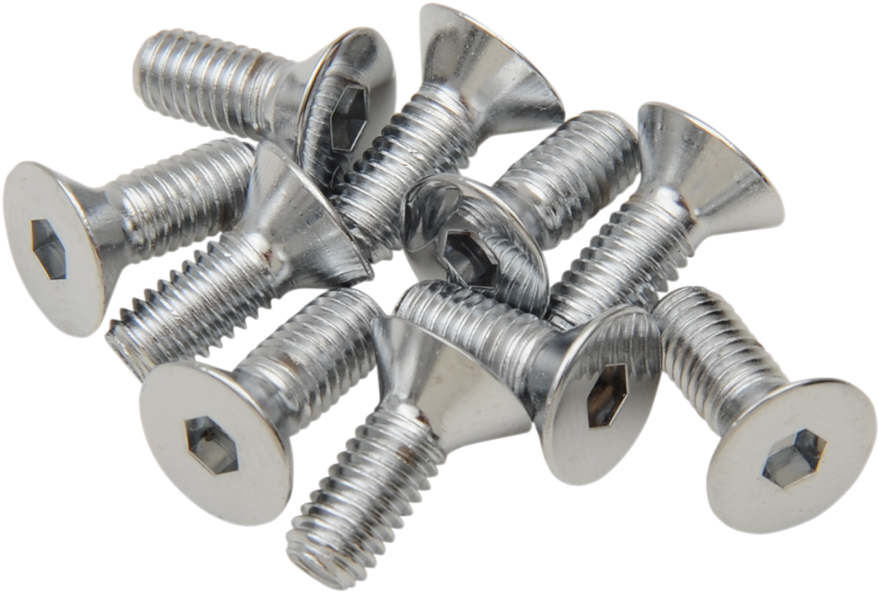 DRAG SPECIALTIES 10X32X1/2 Chrome Flat Head MPB572