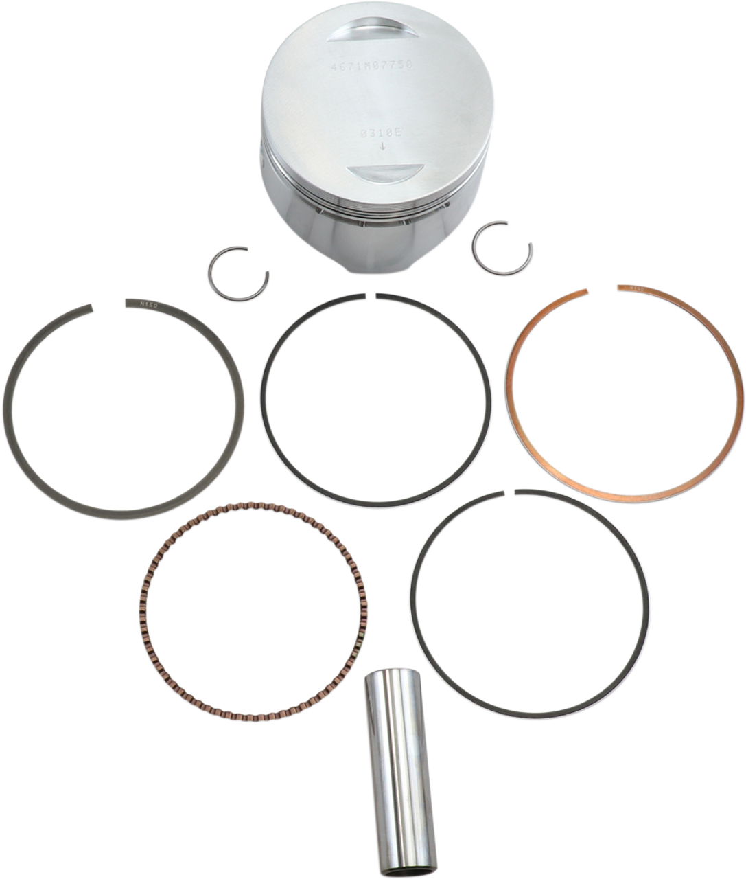 Wiseco Piston Kit 77.50mm 8.6:1 Compression Kawasaki KLF300 Bayou 1986-2003 4671M07750