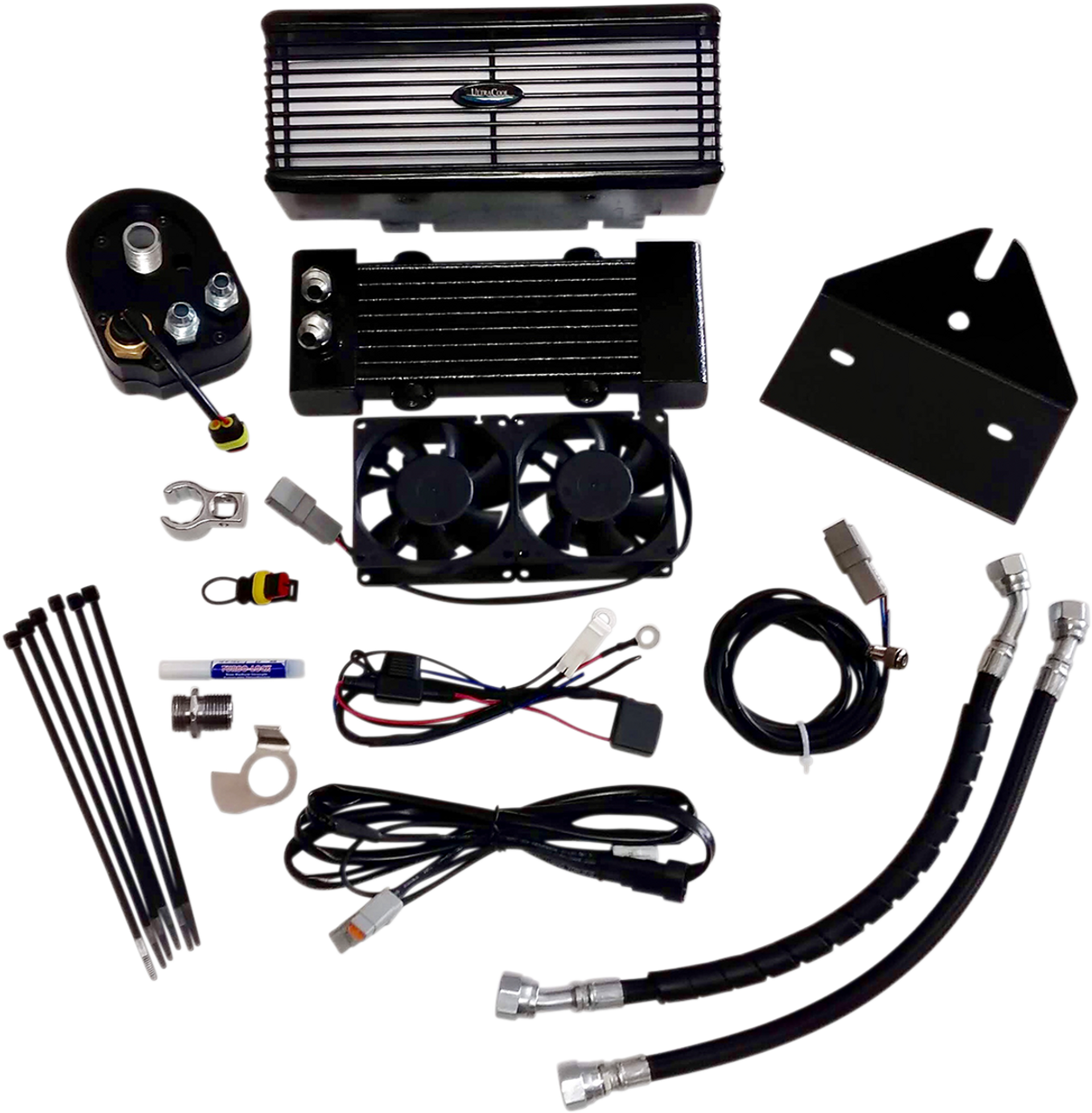 ULTRACOOL Oil Cooler Kit - Black DY-1G