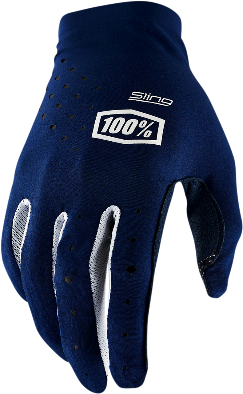 100% Sling MX Gloves - Navy - Small 10023-00010