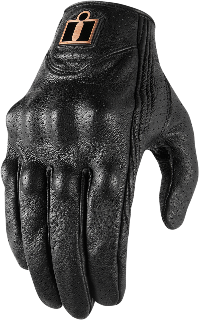 ICON Women's Perforated Pursuit¢â€žÂ¢ Gloves - Black - Large 3302-0802