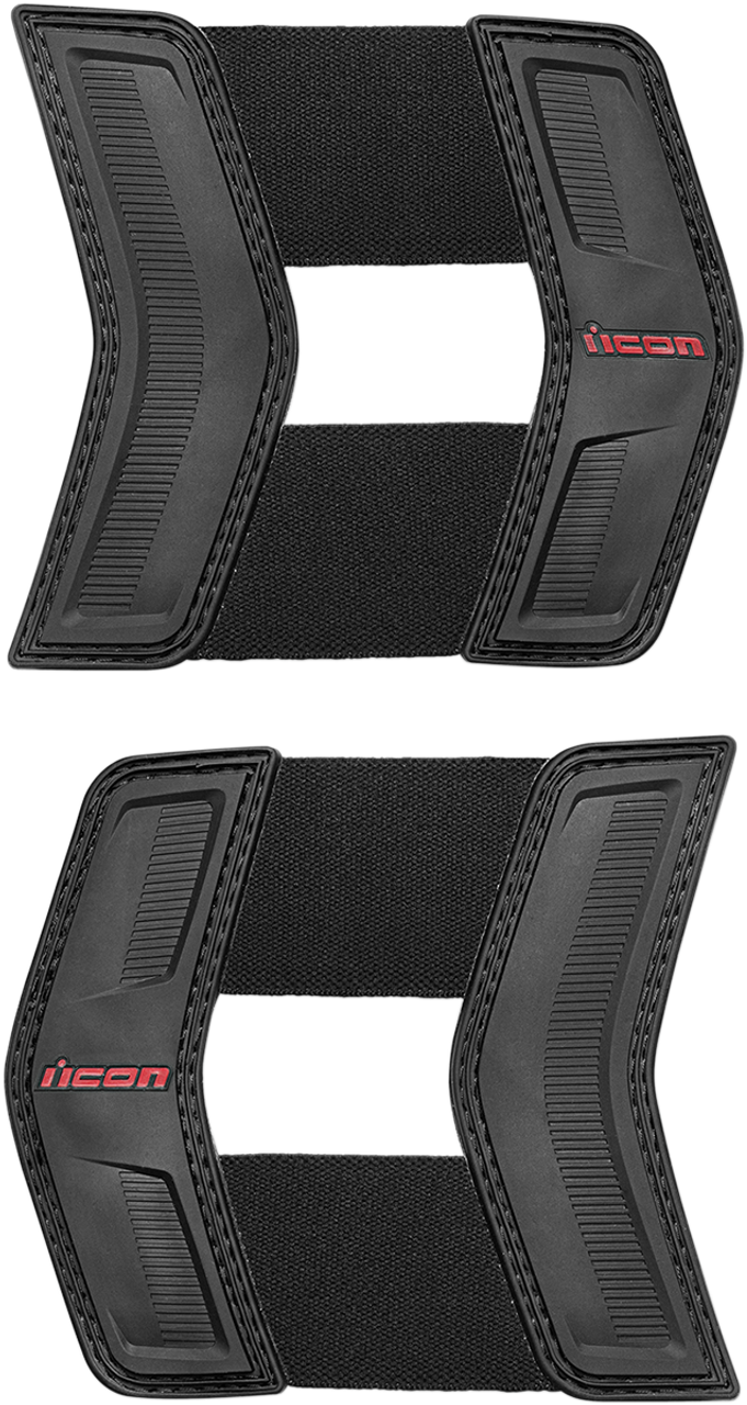 ICON Field Armor Stryker Vest Waist Straps - Black/Red 2701-0674