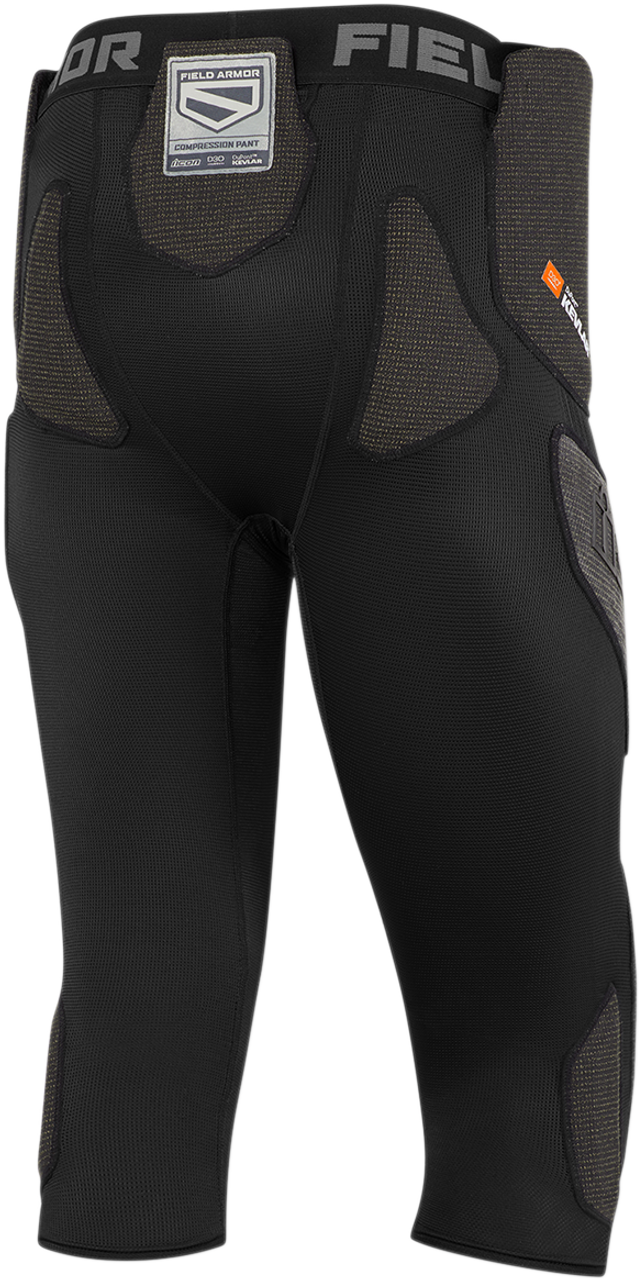 ICON Field Armor Compression Pants - Black - XL 2940-0342