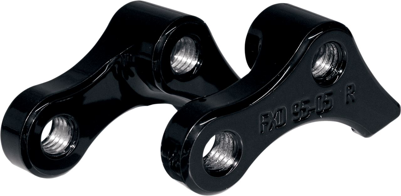 LA CHOPPERS Rear Lowering Kit - Black Powder Coated - Lowers 1" - '99-'05 Dyna LA-7590-01B