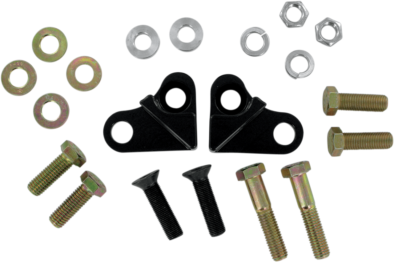 LA CHOPPERS Rear Lowering Kit - Black Powder Coated - Lowers 1.5" - '85-'96 FL LA-7500-02