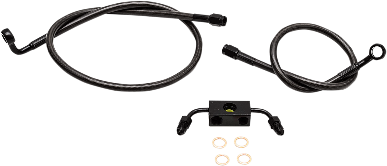 LA CHOPPERS Brake Lines - Mini Ape Hanger Handlebars - Midnight LA-8321B08M