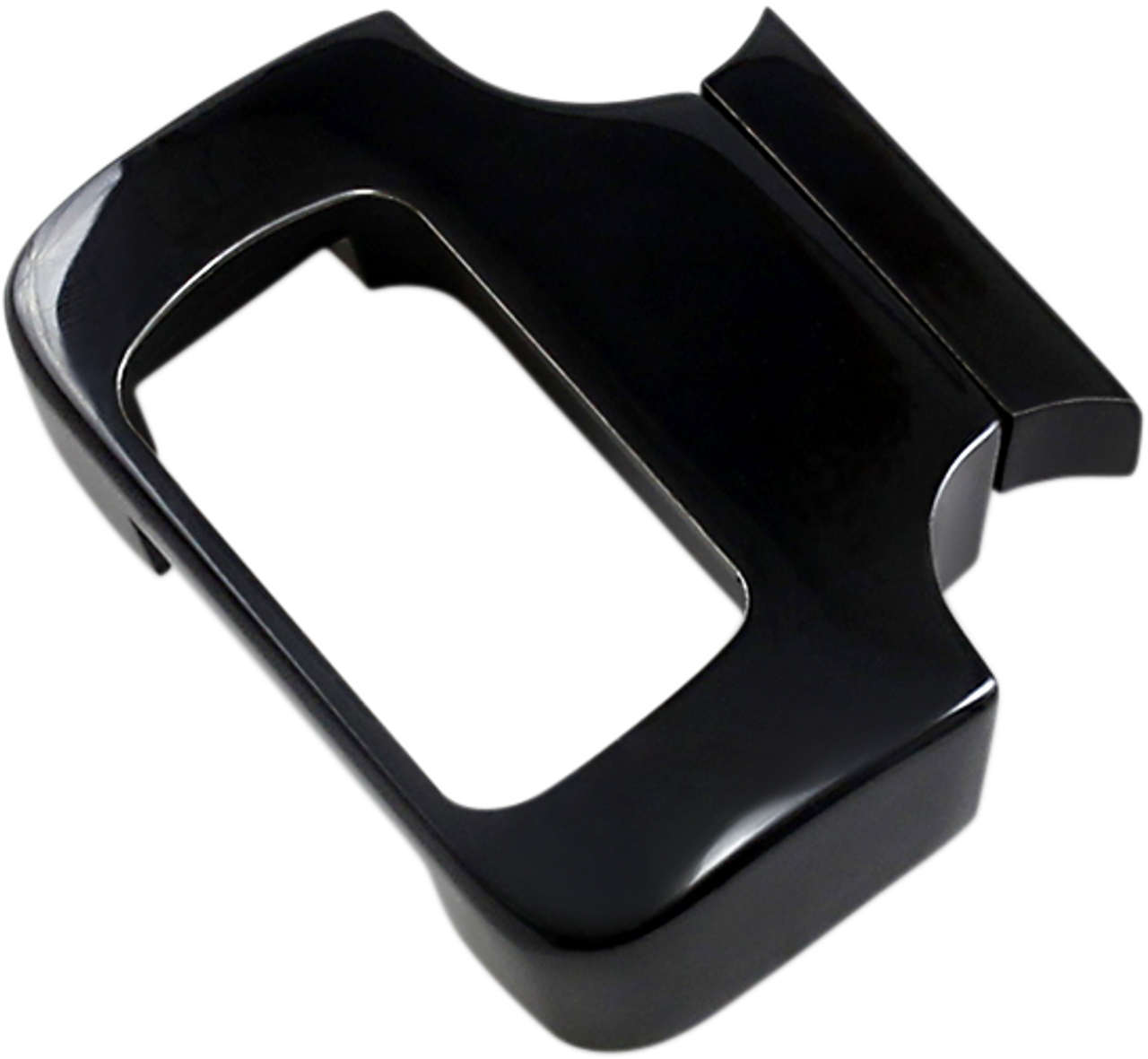 LA CHOPPERS T-Bar Gauge Mount - Gloss Black - For 1.50" Diameter Bars LA-7391-02B