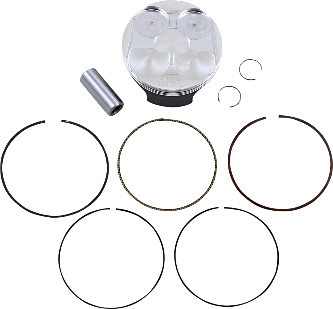 Wossner Piston Kit 77.97mm Honda CRF250R 2004-2005 CRF250X 2004-2017 8587DC