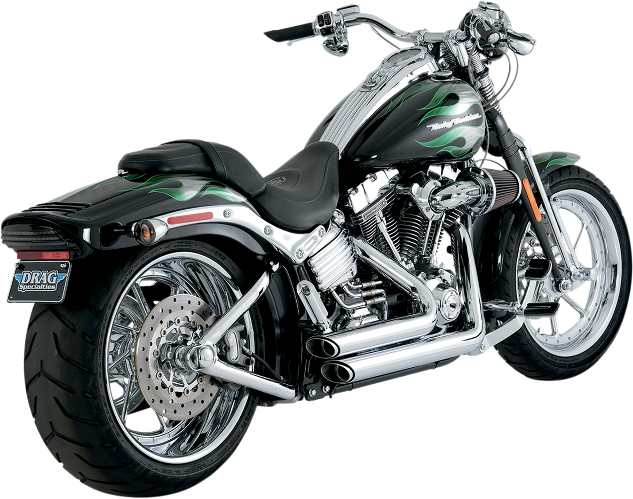VANCE & HINES Shortshots Staggered Exhaust - Chrome 17221