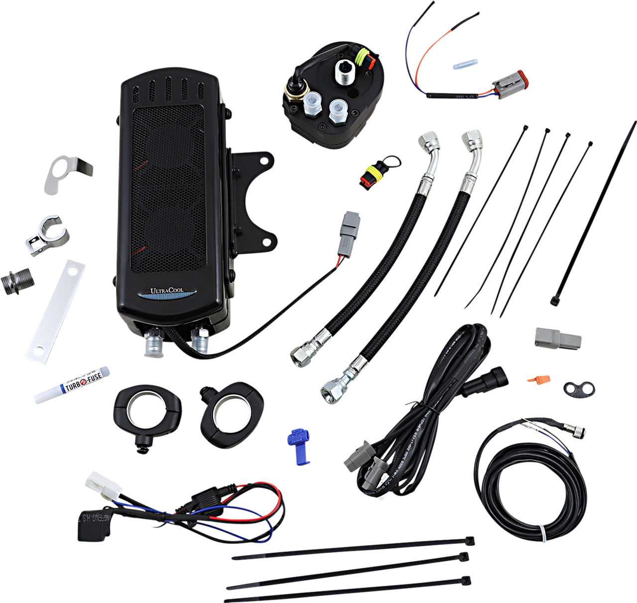 ULTRACOOL Side Mount Oil Cooler - Black SMT-2GSS