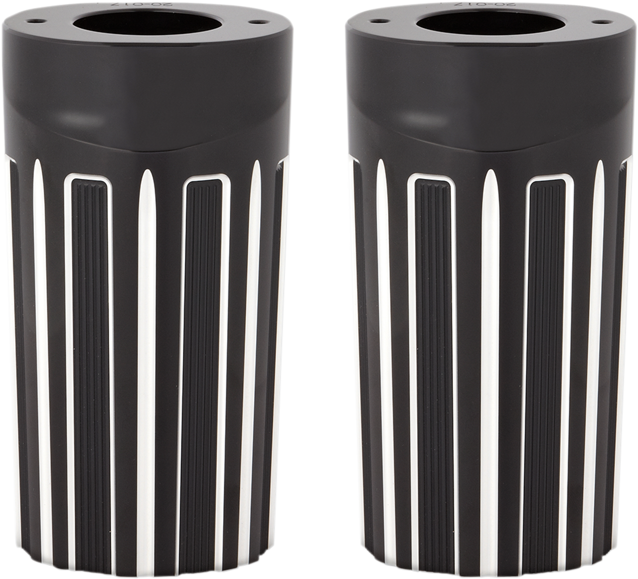 ARLEN NESS 10-Gauge Fork Boot Covers - Black Anodized - FLHT 20-017