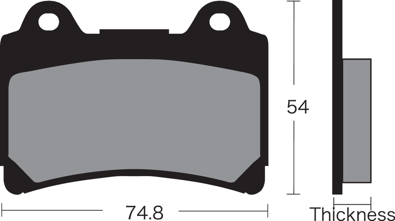 VESRAH Semi-Metallic Brake Pads - VD-242 VD-242