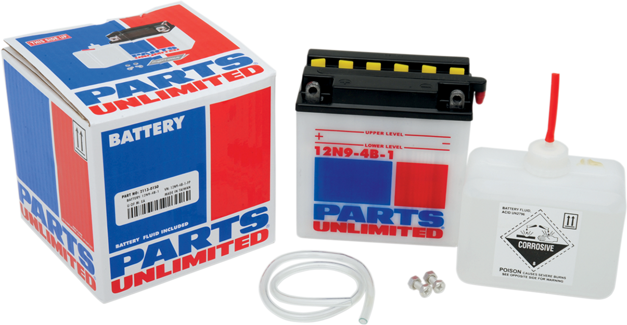 PARTS UNLIMITED Battery - 12N9-4B-1 12N9-4B-1-FP