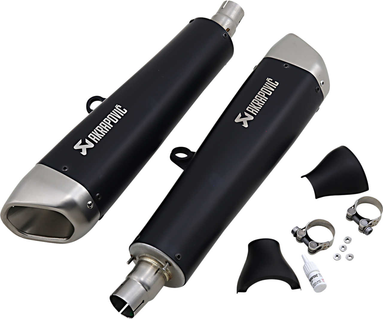 AKRAPOVIC Black Titanium Mufflers S-T12SO2-HCQTBL