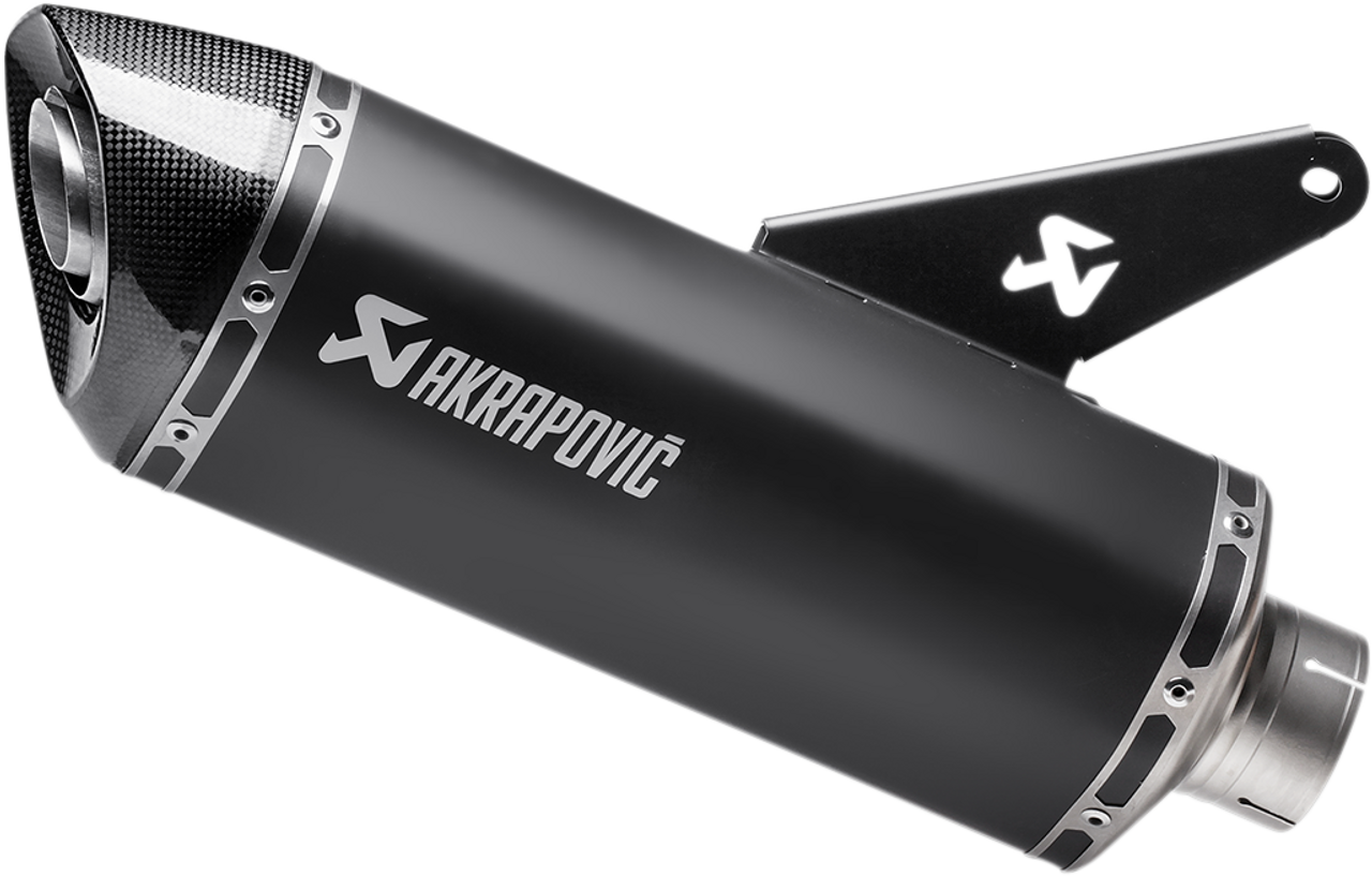 AKRAPOVIC Titanium Muffler - Black S-D8SO2-HRBL