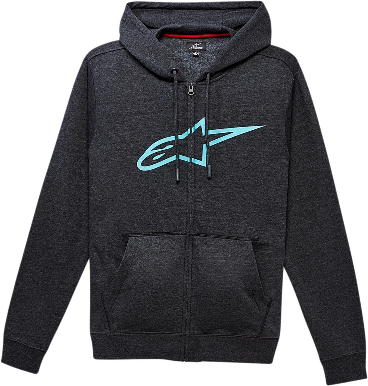ALPINESTARS Ageless II Zip Hoodie - Charcoal/Turquoise - 2XL 10385305219762X