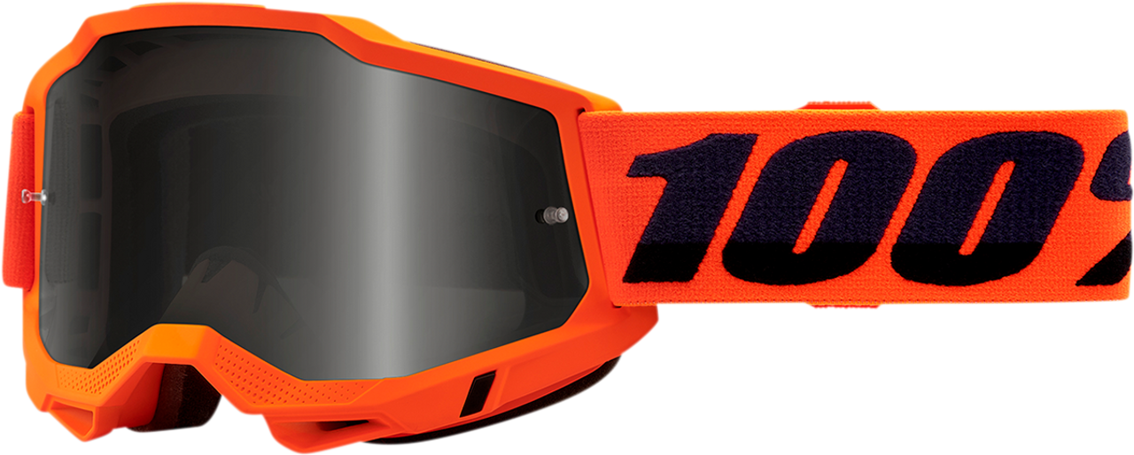 100% Accuri 2 Sand Goggles - Neon Orange - Smoke 50020-00004