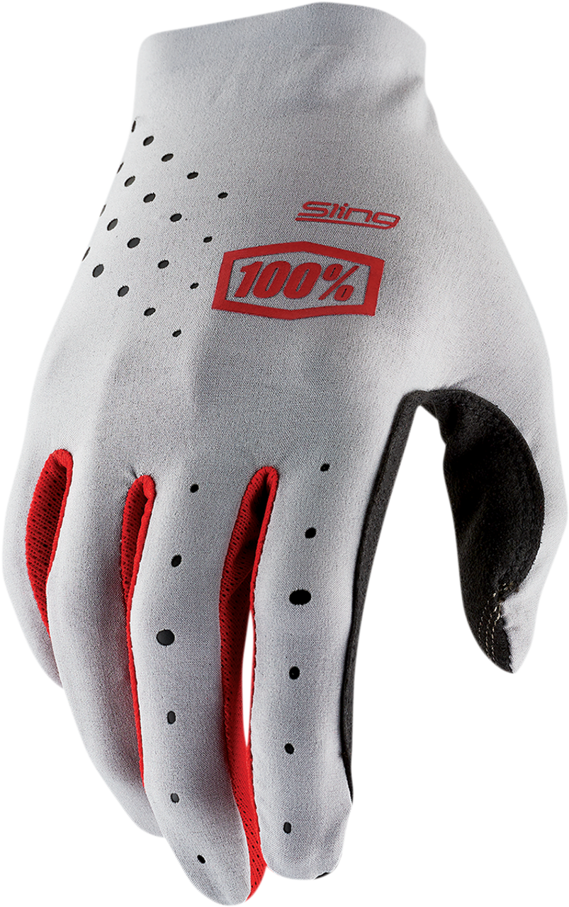 100% Sling MX Gloves - Gray - Small 10023-00015