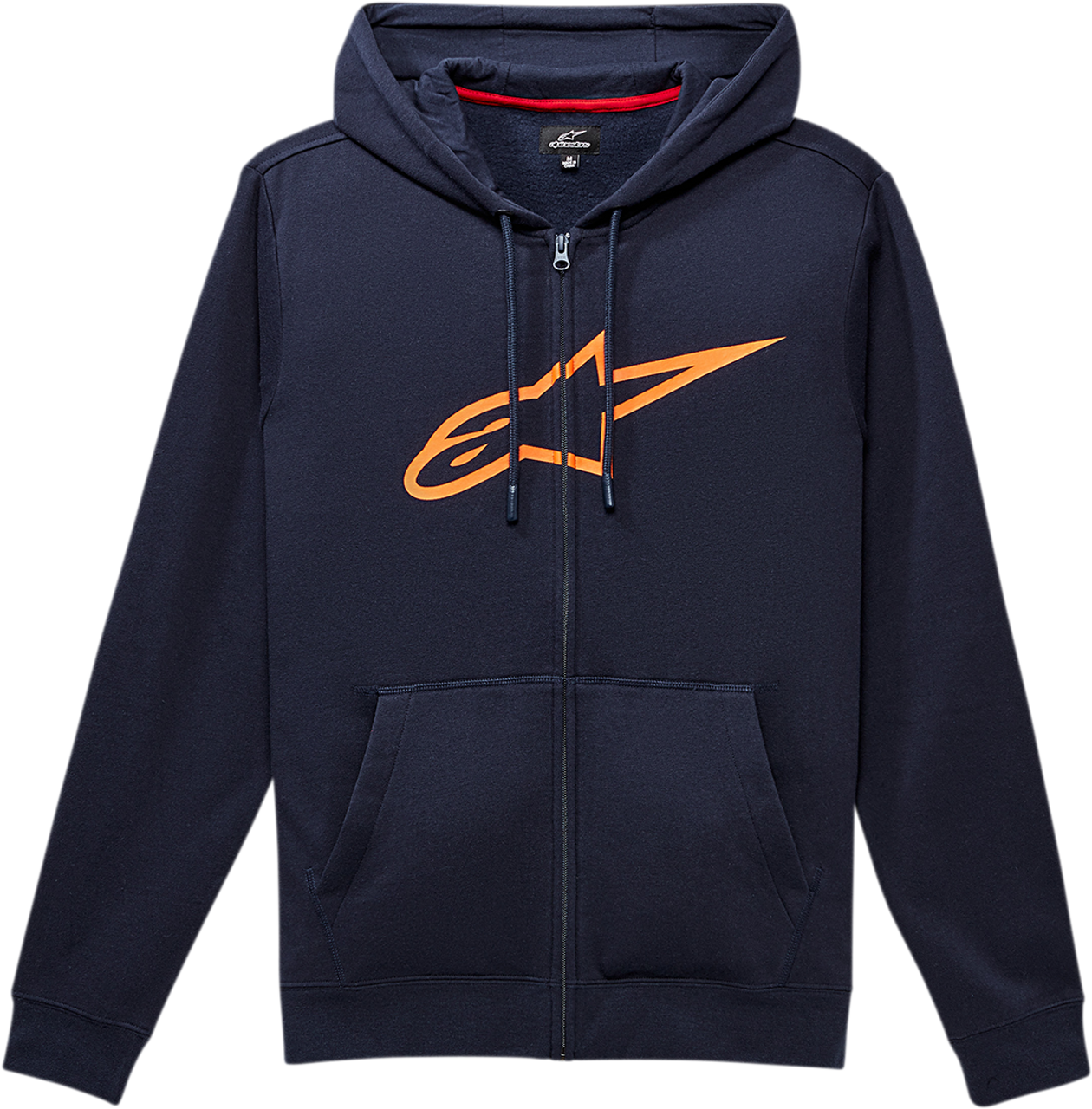 ALPINESTARS Ageless II Zip Hoodie - Navy/Orange - 2XL 10385305270322X