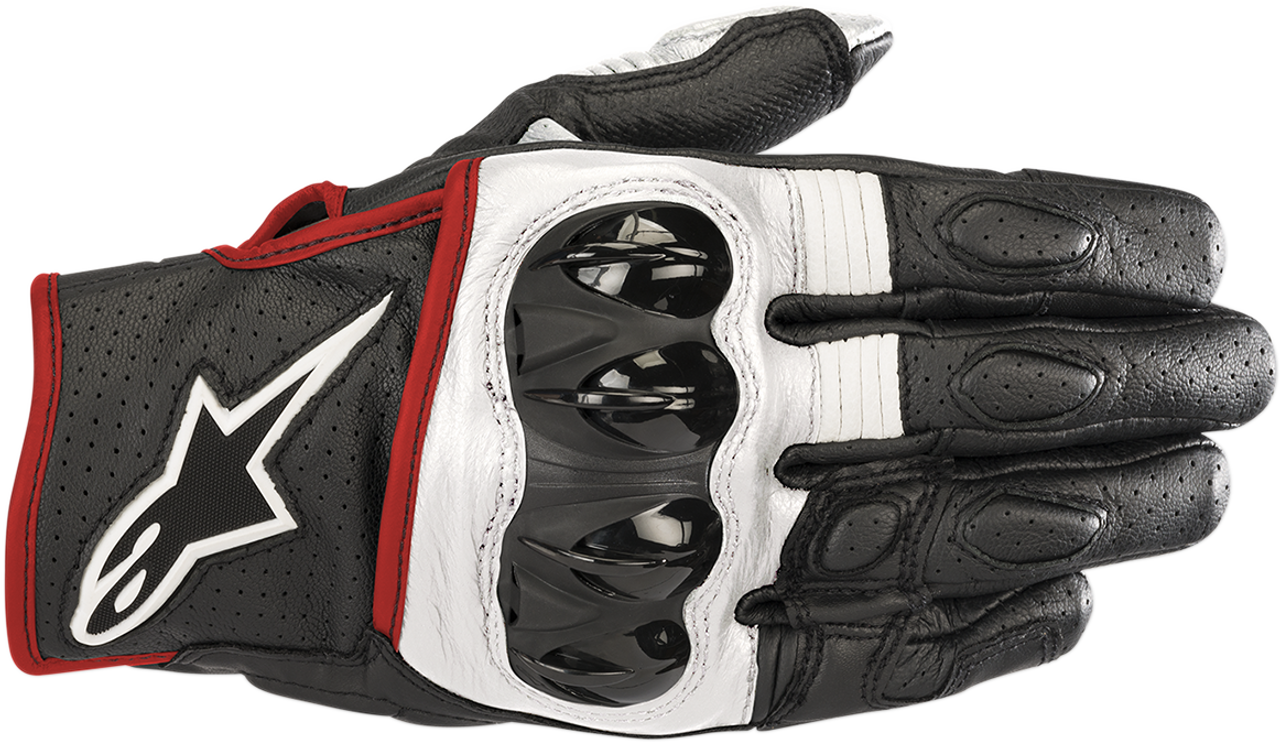 ALPINESTARS Celer V2 Gloves - Black/White/Red - 3XL 3567018-1231-3X