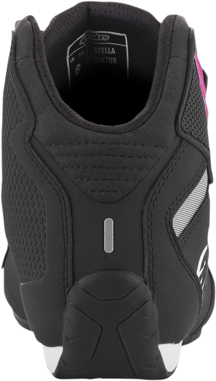 ALPINESTARS Women's Sektor Shoes - Black/Pink - US 8.5 251571910398.5