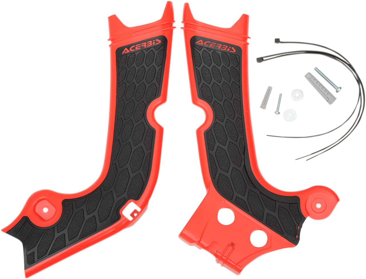 ACERBIS X-Grip Frame Guards - Red/Black - CRF 2630711018