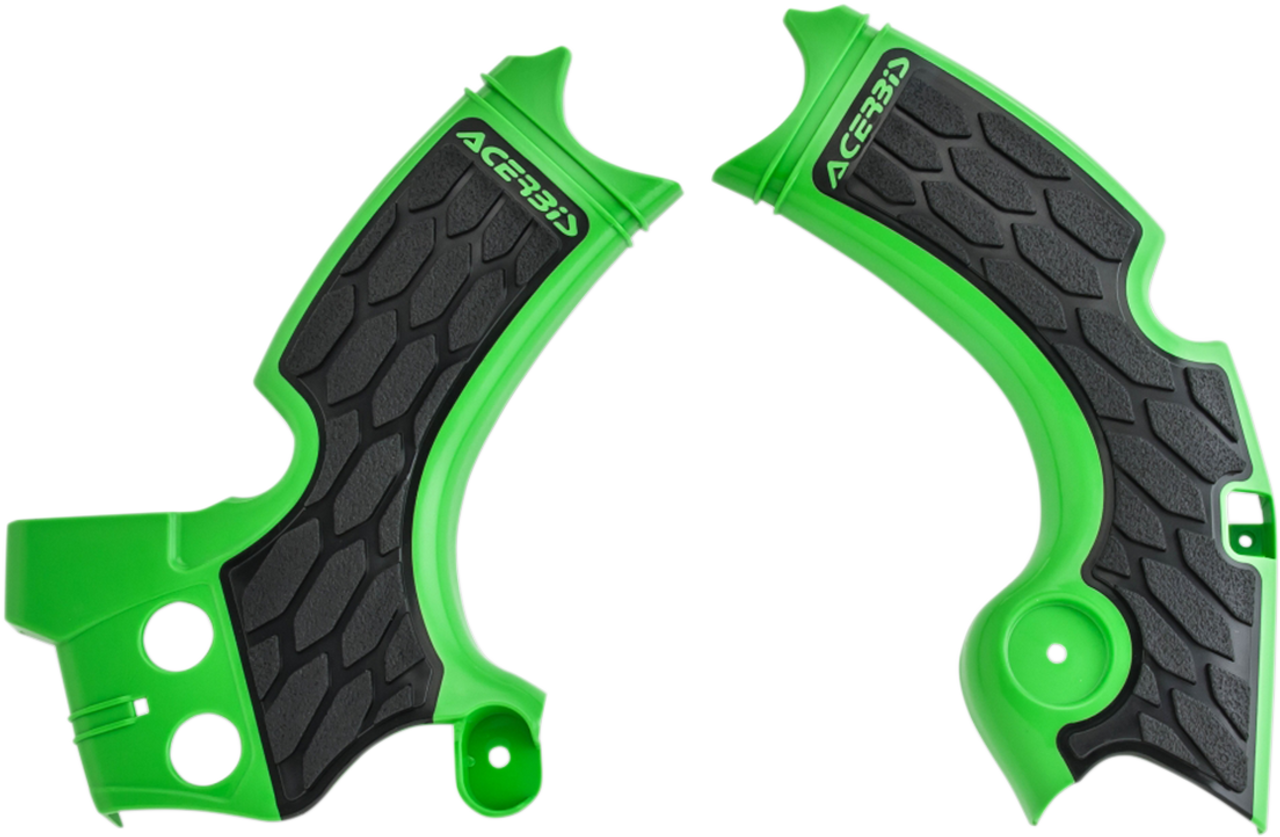 ACERBIS X-Grip Frame Guards - Green/Black - KX250F 2657591089