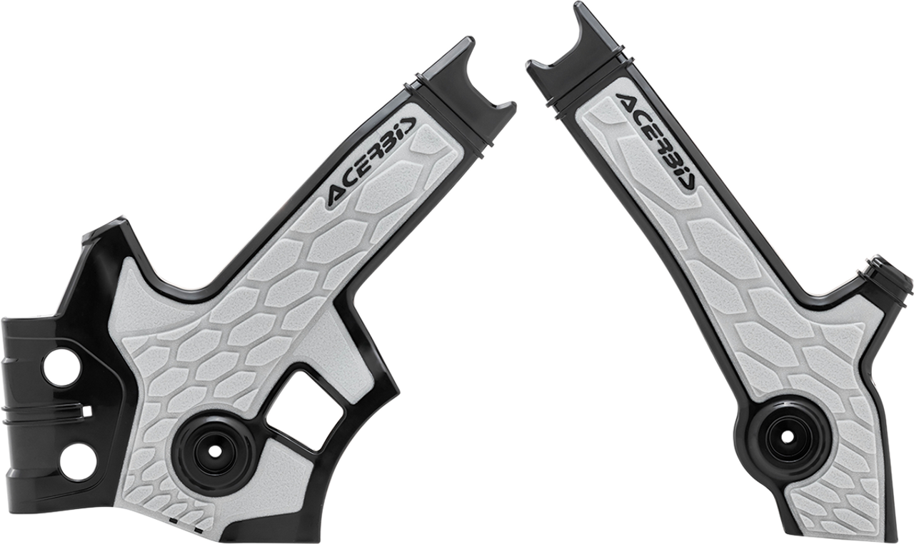 ACERBIS X-Grip Frame Guards - Black/Silver - DR650 2801931001