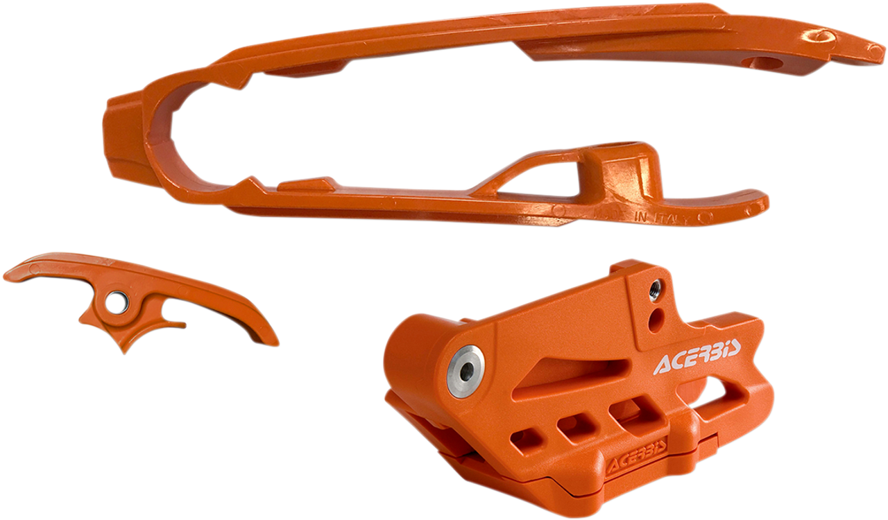 ACERBIS Chain Guide 2.0 and Slider Kit - Husqvarna/KTM - Orange 2462630036