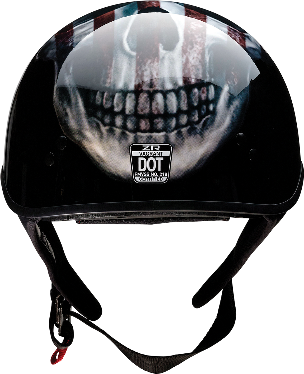 Z1R Vagrant Helmet - USA Skull - Black - Medium 0103-1309