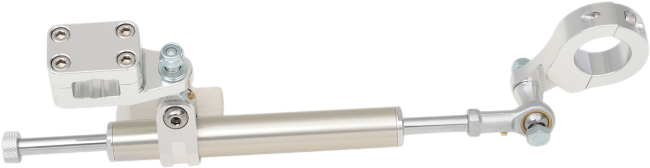 MOOSE RACING 11-Way Steering Stabilizer - Rebuildable - Silver BTS-ERB54-S