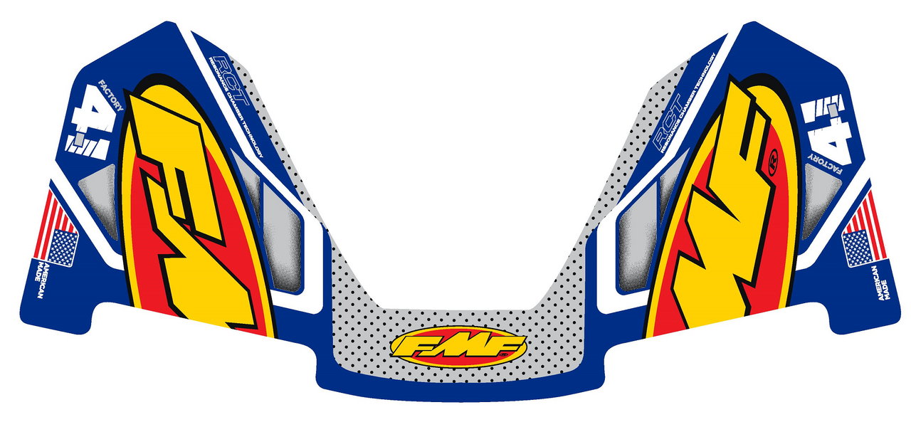 FMF Colorways Logo Kit - Blue 014849
