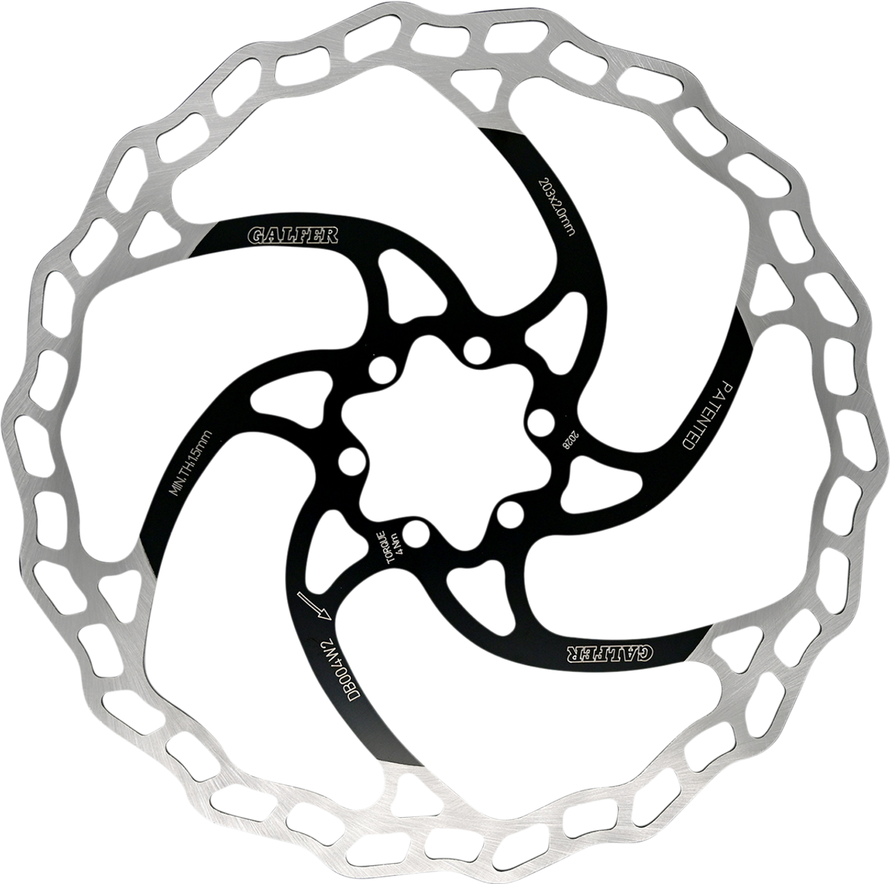 GALFER 203 mm Bicycle Brake Rotor DB004W2