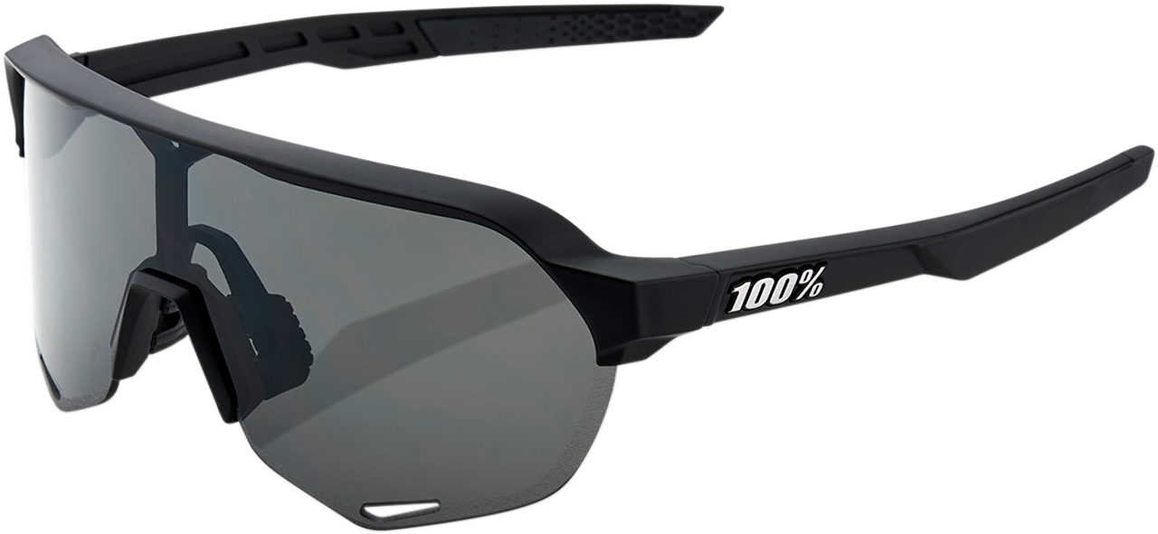 100% S2 Sunglasses - Black - Smoke 60006-00000