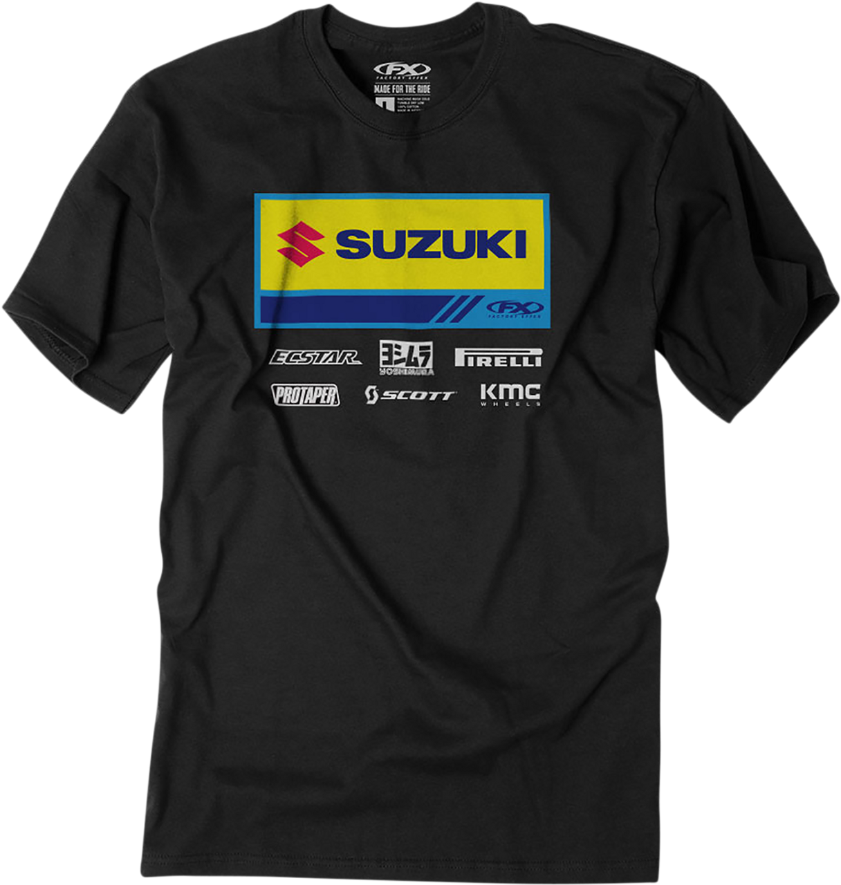 FACTORY EFFEX Suzuki 21 Racewear T-Shirt - Black - Medium 24-87422