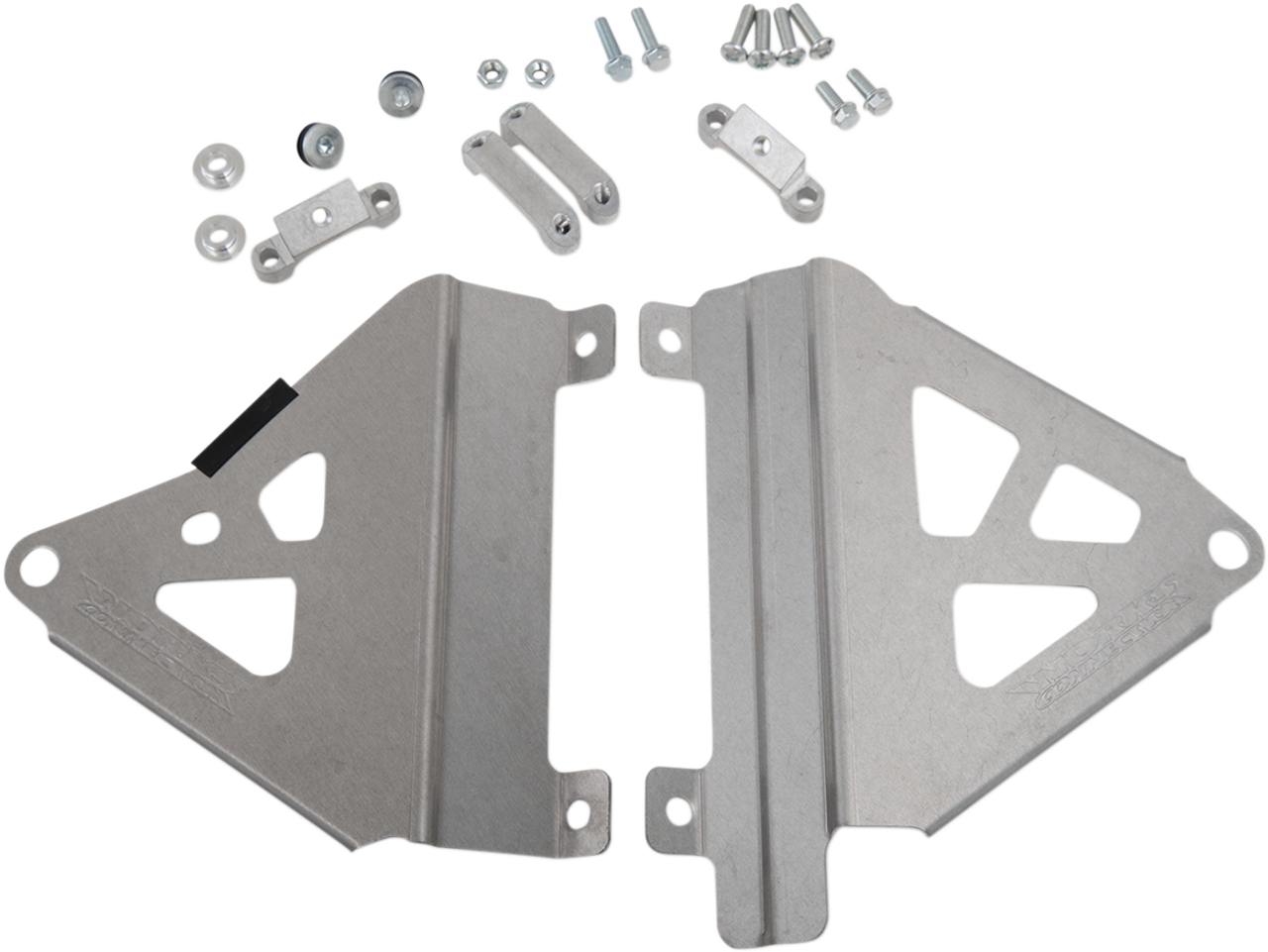 WORKS CONNECTION Radiator Brace - Silver - Honda 18-719