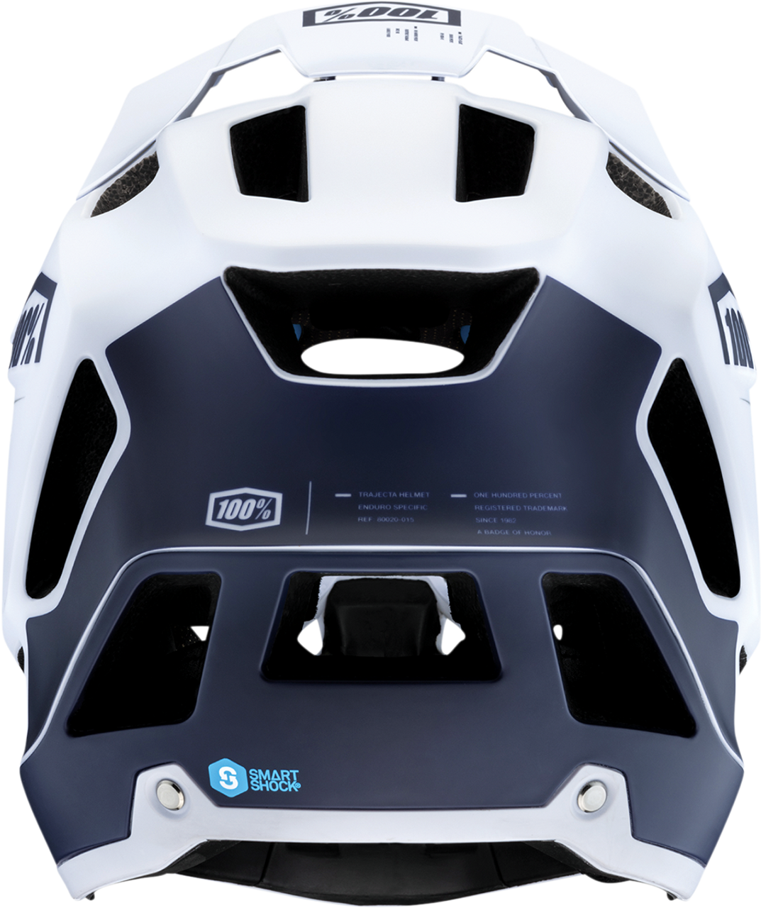 100% Trajecta Helmet - Fidlock - Black/White - Large 80003-00007