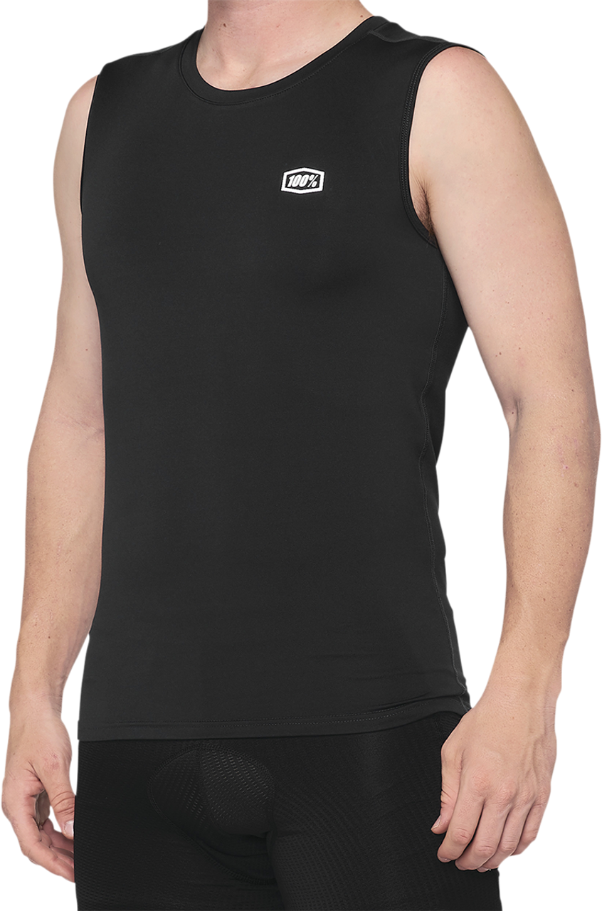 100% Basecamp Sleeveless Shirt - Black - XL 40046-00003