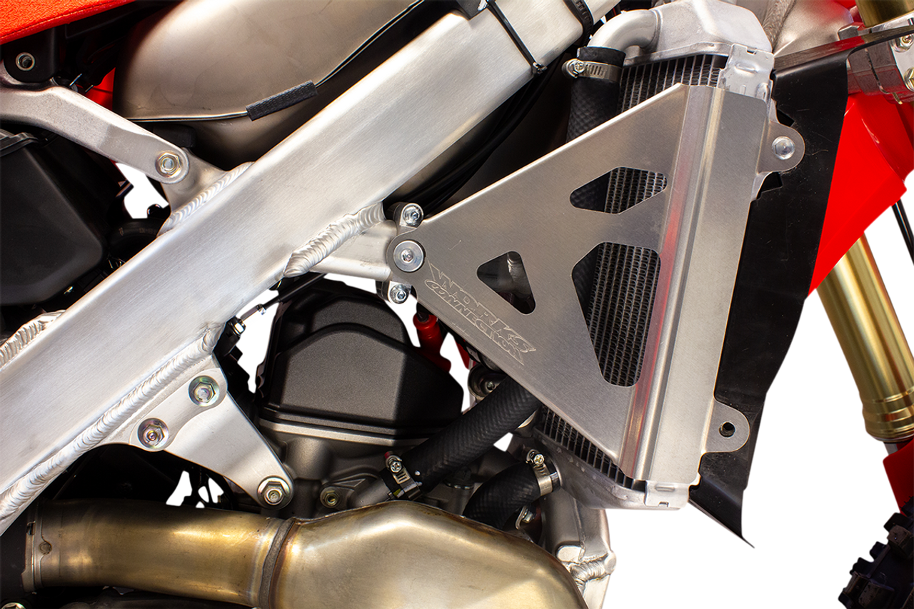 WORKS CONNECTION Radiator Brace - Silver - CRF 18-710