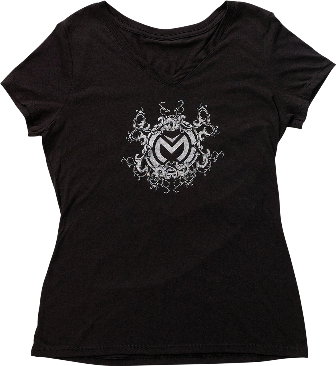 MOOSE RACING Women's Filigree T-Shirt - Black - Large 3031-4026