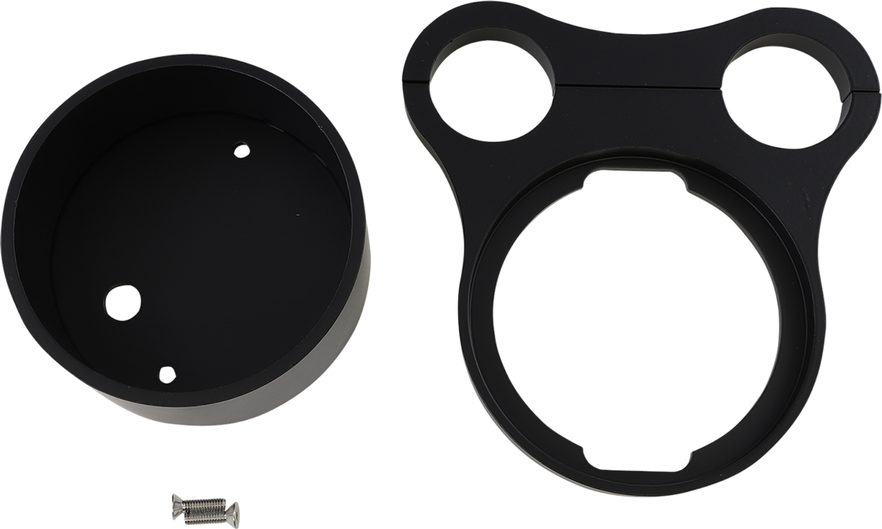 DRAG SPECIALTIES 1.5" T-Bar Gauge Mount - Gloss Black - For OEM Gauge 2210-0562