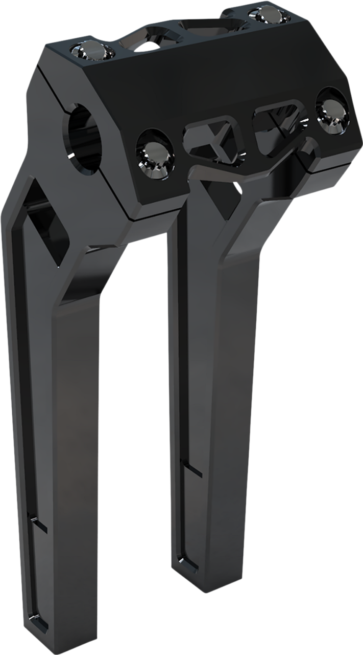 LA CHOPPERS Risers - Pullback - 10" - Black Anodized LA-7471-10B
