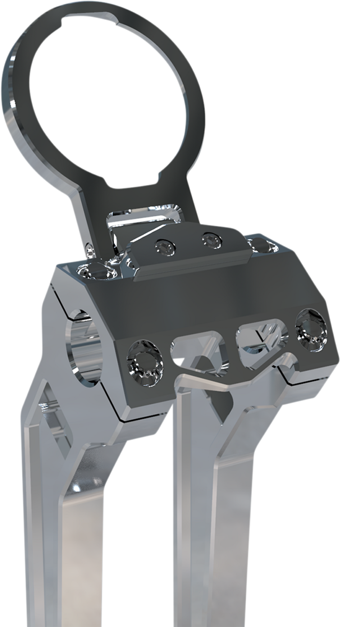 LA CHOPPERS Gauge Mount - Single - Raw LA-7397-01R