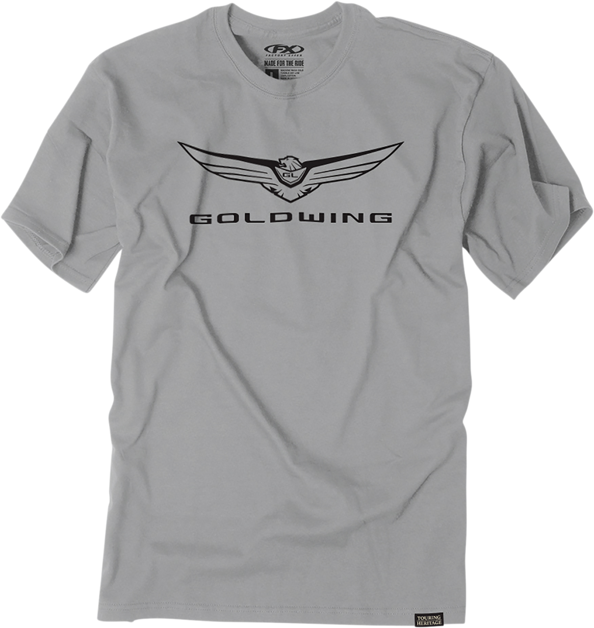 FACTORY EFFEX Goldwing Icon T-Shirt - Gray - Large 25-87804