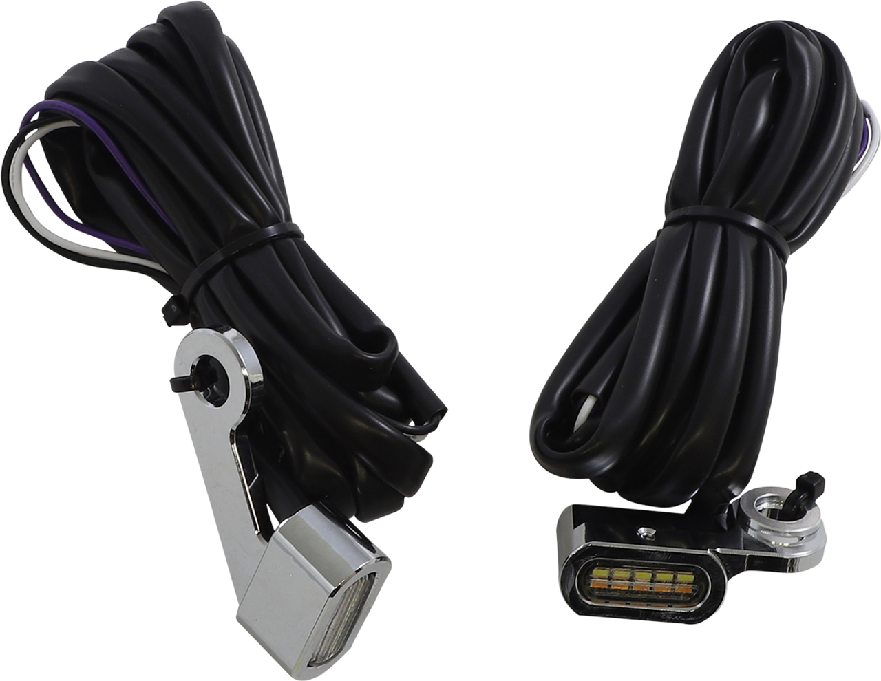 DRAG SPECIALTIES Marker Lights - White/Amber - Chrome L22-0231DCE